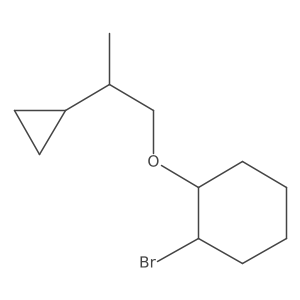 1-Bromo-2-(2-cyclopropylpropoxy)cyclohexane Structure
