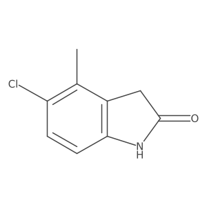 5-Chloro-4-methylindolin-2-one Structure