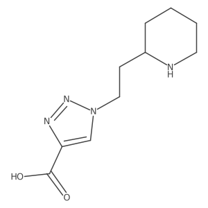 1-[2-(piperidin-2-yl)ethyl]-1H-1,2,3-triazole-4-carboxylic acid结构式