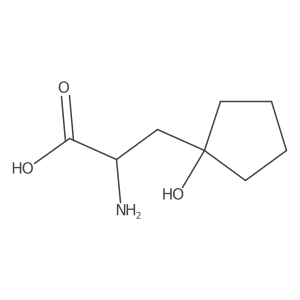 2-Amino-3-(1-hydroxycyclopentyl)propanoic acid Structure
