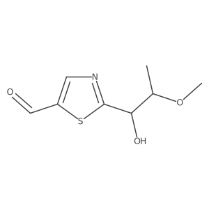 2-(1-Hydroxy-2-methoxypropyl)-1,3-thiazole-5-carbaldehyde结构式