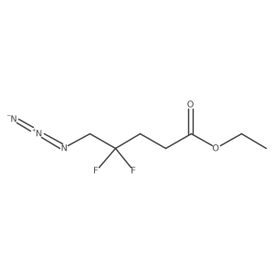 Ethyl 5-azido-4,4-difluoropentanoate结构式