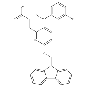 4-({[(9H-fluoren-9-yl)methoxy]carbonyl}amino)-4-[(3-fluorophenyl)(methyl)carbamoyl]butanoic acid Structure