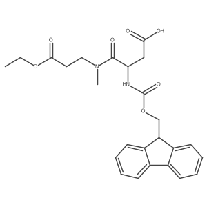 3-[(3-ethoxy-3-oxopropyl)(methyl)carbamoyl]-3-({[(9H-fluoren-9-yl)methoxy]carbonyl}amino)propanoic acid Structure
