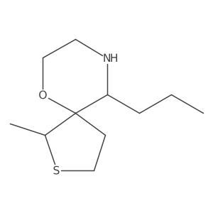 1-Methyl-10-propyl-6-oxa-2-thia-9-azaspiro[4.5]decane Structure