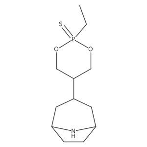 5-{8-Azabicyclo[3.2.1]octan-3-yl}-2-ethyl-1,3,2lambda5-dioxaphosphinane-2-thione结构式