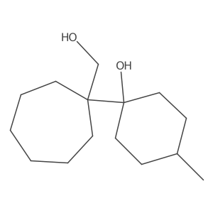1-[1-(Hydroxymethyl)cycloheptyl]-4-methylcyclohexan-1-ol结构式