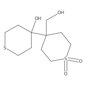 4-(Hydroxymethyl)-4-(4-hydroxythian-4-yl)-1lambda6-thiane-1,1-dione Structure