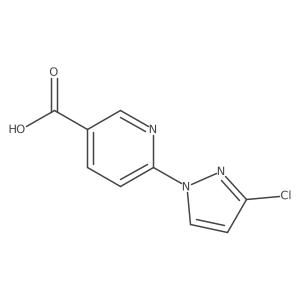 6-(3-chloro-1H-pyrazol-1-yl)pyridine-3-carboxylic acid Structure