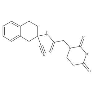 N-(2-Cyano-3,4-dihydro-1H-naphthalen-2-yl)-2-(2,4-dioxo-1,3-diazinan-1-yl)acetamide Structure
