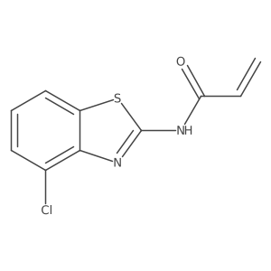 N-(4-Chloro-1,3-benzothiazol-2-yl)prop-2-enamide结构式