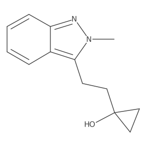 1-[2-(2-methyl-2H-indazol-3-yl)ethyl]cyclopropan-1-ol Structure