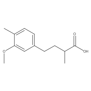 4-(3-Methoxy-4-methylphenyl)-2-methylbutanoic acid结构式