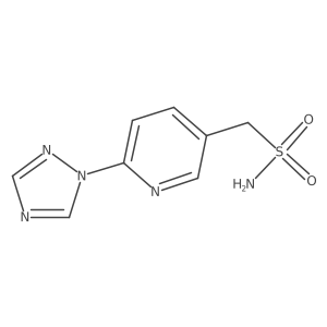 [6-(1H-1,2,4-triazol-1-yl)pyridin-3-yl]methanesulfonamide Structure