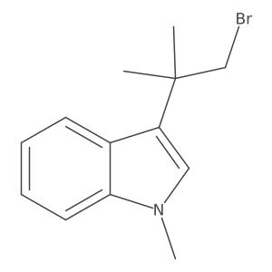 3-(1-bromo-2-methylpropan-2-yl)-1-methyl-1H-indole结构式