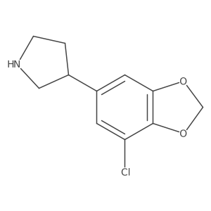 3-(7-Chloro-1,3-dioxaindan-5-yl)pyrrolidine Structure