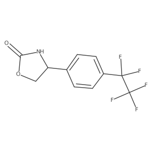 4-[4-(Pentafluoroethyl)phenyl]-1,3-oxazolidin-2-one Structure