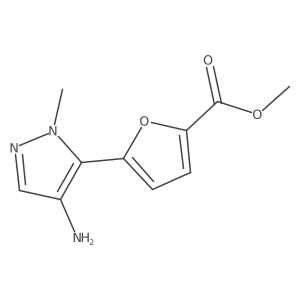 methyl 5-(4-amino-1-methyl-1H-pyrazol-5-yl)furan-2-carboxylate Structure