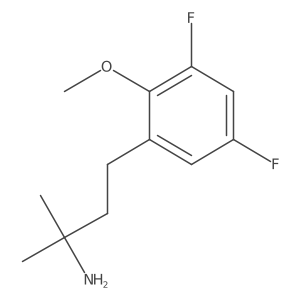 4-(3,5-Difluoro-2-methoxyphenyl)-2-methylbutan-2-amine Structure