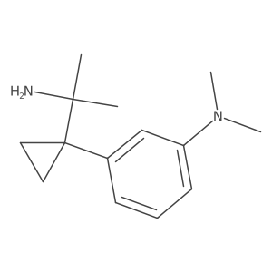 3-[1-(2-aminopropan-2-yl)cyclopropyl]-N,N-dimethylaniline结构式