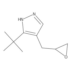 3-tert-butyl-4-[(oxiran-2-yl)methyl]-1H-pyrazole Structure
