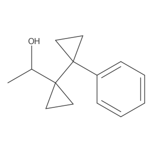 1-[1-(1-Phenylcyclopropyl)cyclopropyl]ethan-1-ol结构式