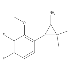 3-(3,4-Difluoro-2-methoxyphenyl)-2,2-dimethylcyclopropan-1-amine Structure