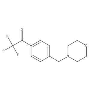 2,2,2-Trifluoro-1-{4-[(morpholin-4-yl)methyl]phenyl}ethan-1-one结构式