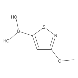 (3-Methoxy-1,2-thiazol-5-yl)boronic acid结构式