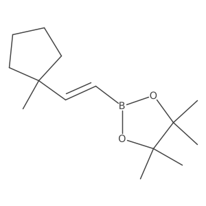 4,4,5,5-Tetramethyl-2-(2-(1-methylcyclopentyl)vinyl)-1,3,2-dioxaborolane Structure