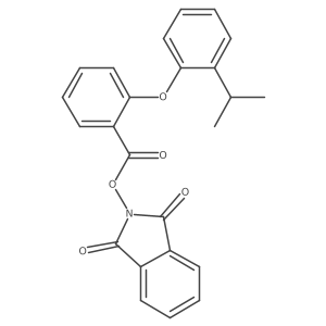 1,3-dioxo-2,3-dihydro-1H-isoindol-2-yl 2-[2-(propan-2-yl)phenoxy]benzoate Structure