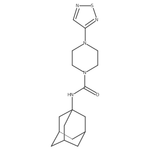 N-((1S,3s)-adamantan-1-yl)-4-(1,2,5-thiadiazol-3-yl)piperazine-1-carboxamide Structure