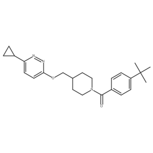 3-{[1-(4-Tert-butylbenzoyl)piperidin-4-yl]methoxy}-6-cyclopropylpyridazine Structure