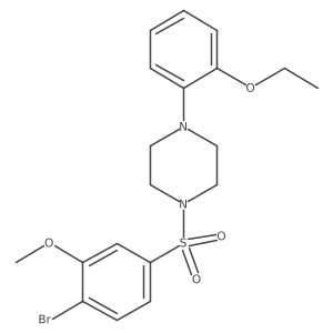 1-(4-Bromo-3-methoxybenzenesulfonyl)-4-(2-ethoxyphenyl)piperazine Structure