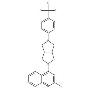 2-(5-{2-Methylpyrido[3,4-d]pyrimidin-4-yl}-octahydropyrrolo[3,4-c]pyrrol-2-yl)-5-(trifluoromethyl)pyridine结构式