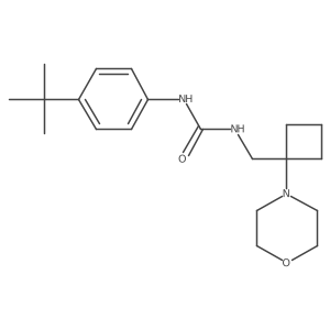 1-(4-Tert-butylphenyl)-3-{[1-(morpholin-4-yl)cyclobutyl]methyl}urea结构式