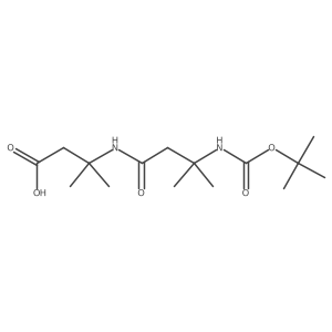 3-(3-{[(Tert-butoxy)carbonyl]amino}-3-methylbutanamido)-3-methylbutanoic acid Structure