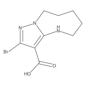2-Bromo-4,5,6,7,8,9-hexahydropyrazolo[1,5-a][1,3]diazocine-3-carboxylic acid结构式