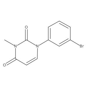 1-(3-Bromophenyl)-3-methyl-1,2,3,4-tetrahydropyrimidine-2,4-dione结构式