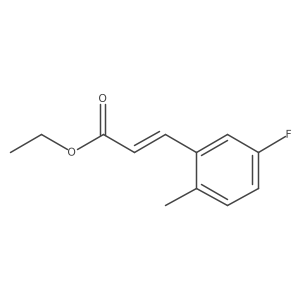 Ethyl (e)-3-(5-fluoro-2-methylphenyl)-2-propenoate结构式