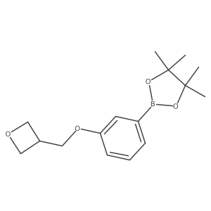 4,4,5,5-tetramethyl-2-[3-(3-oxetanylmethoxy)phenyl]-1,3,2-Dioxaborolane结构式