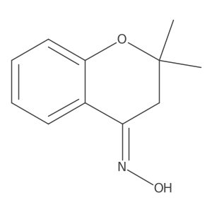 2-Dimethyl-4-chromanone oxime Structure