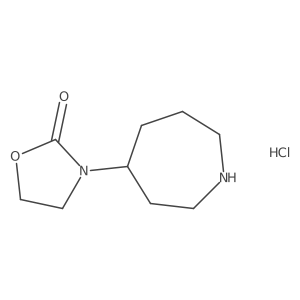 3-(Azepan-4-yl)-1,3-oxazolidin-2-one;hydrochloride结构式