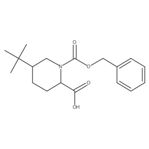 rac-(2R,5R)-1-[(benzyloxy)carbonyl]-5-tert-butylpiperidine-2-carboxylic acid Structure