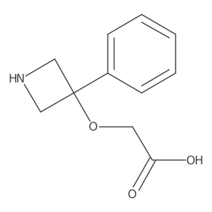 2-[(3-Phenylazetidin-3-yl)oxy]acetic acid Structure