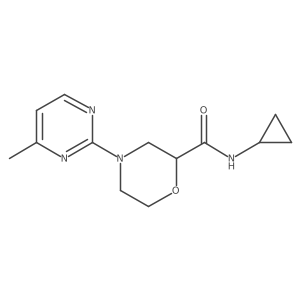 N-cyclopropyl-4-(4-methylpyrimidin-2-yl)morpholine-2-carboxamide Structure