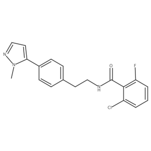 2-chloro-6-fluoro-N-{2-[4-(1-methyl-1H-pyrazol-5-yl)phenyl]ethyl}benzamide Structure