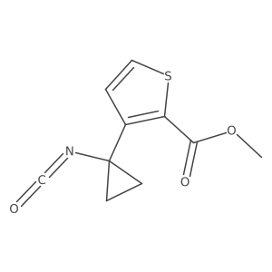 Methyl 3-(1-isocyanatocyclopropyl)thiophene-2-carboxylate Structure