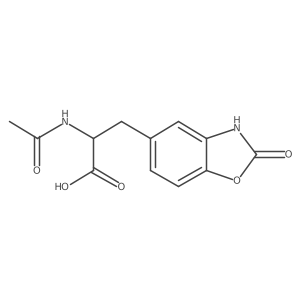 (2S)-2-acetamido-3-(2-oxo-2,3-dihydro-1,3-benzoxazol-5-yl)propanoic acid Structure