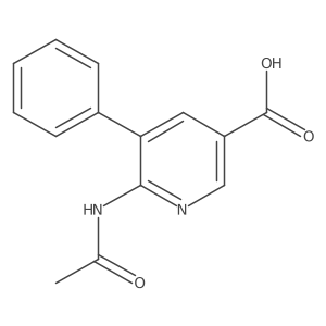 6-Acetamido-5-phenylpyridine-3-carboxylic acid Structure